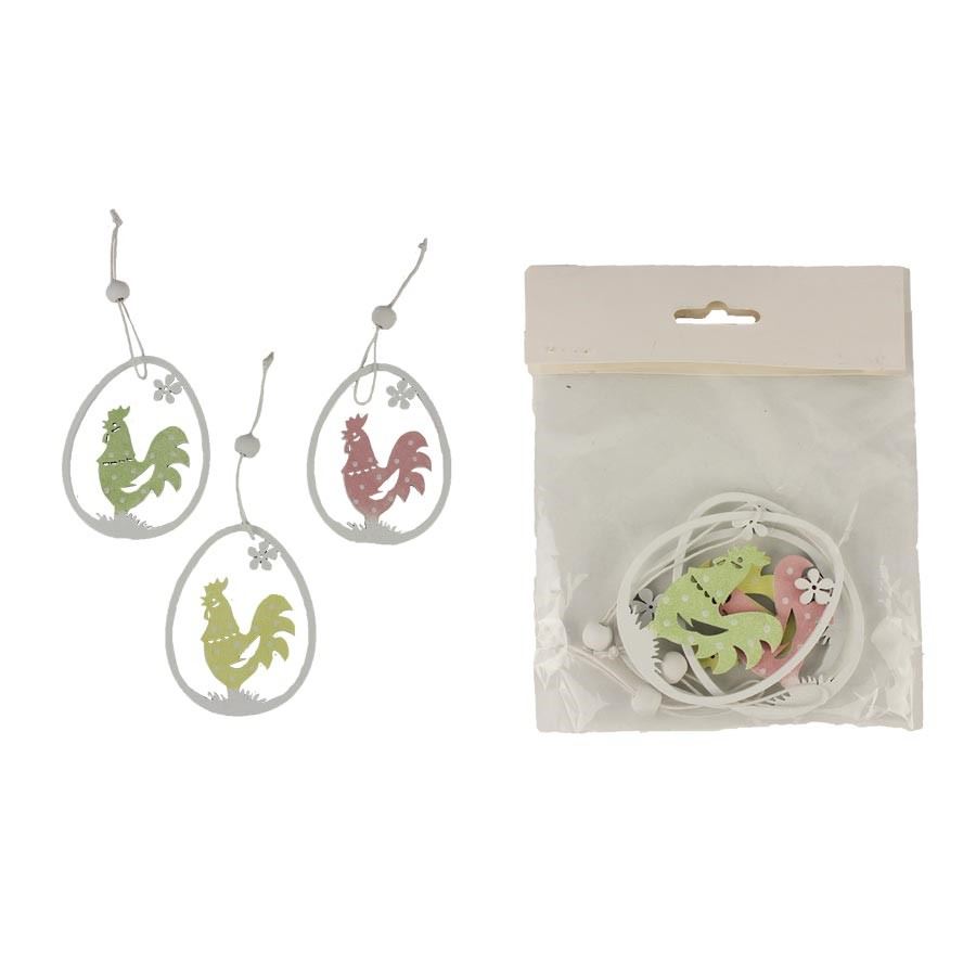 Vajíčko na zavesenie, 3ks D3682