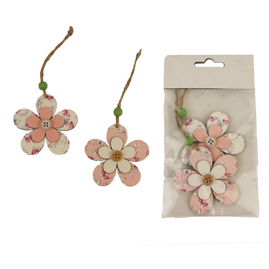 Kytka na zavesenie, 2 ks D3959