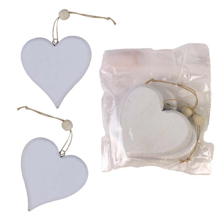 Dekorácia srdce, 2ks D4081-01