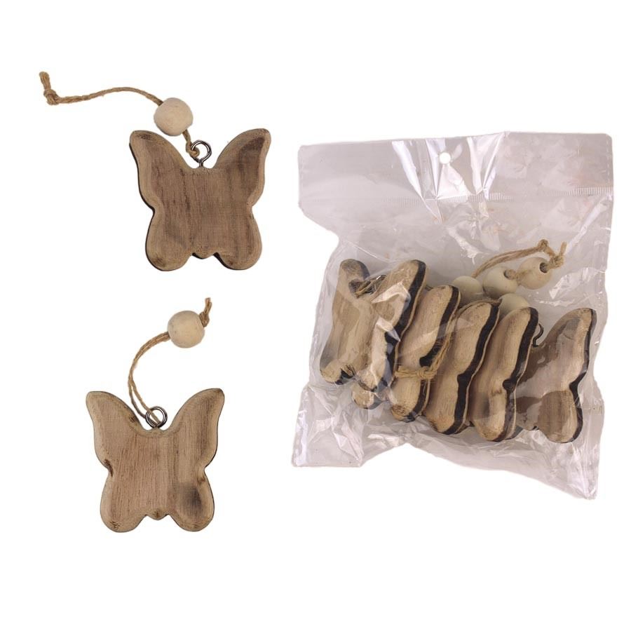 Dekorácia motýľ, 5ks D4101-20