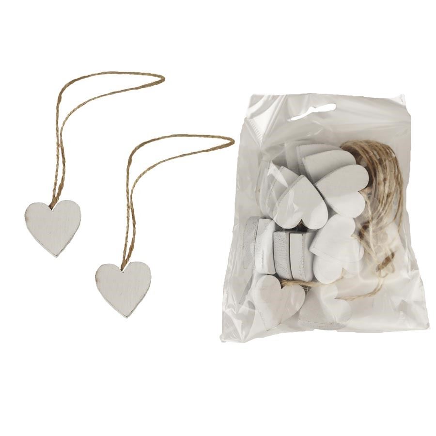 Dekorácia srdce, 20ks D4124