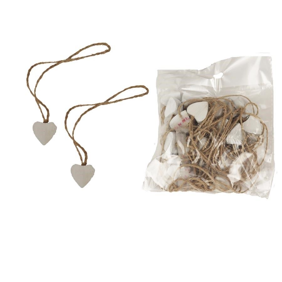 Dekorácia srdce, 30ks D4125