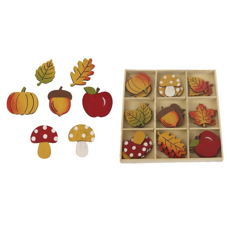 Jesenné prízdoby, 27 ks D4160