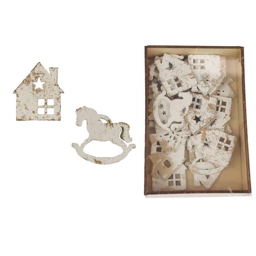 Dekoračné prízdoby, 24 ks D4577