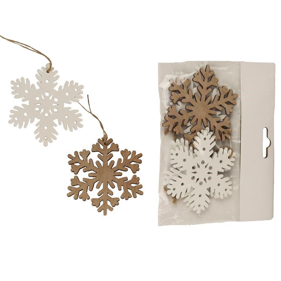 Vločka na zavesenie, 4 ks D4586