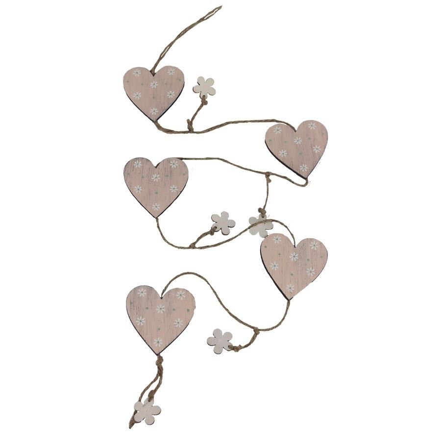 Girlanda so srdiečkami D4777