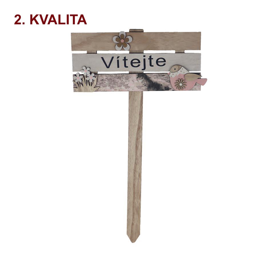 Zápich - VÍTEJTE 2. akosť D4857