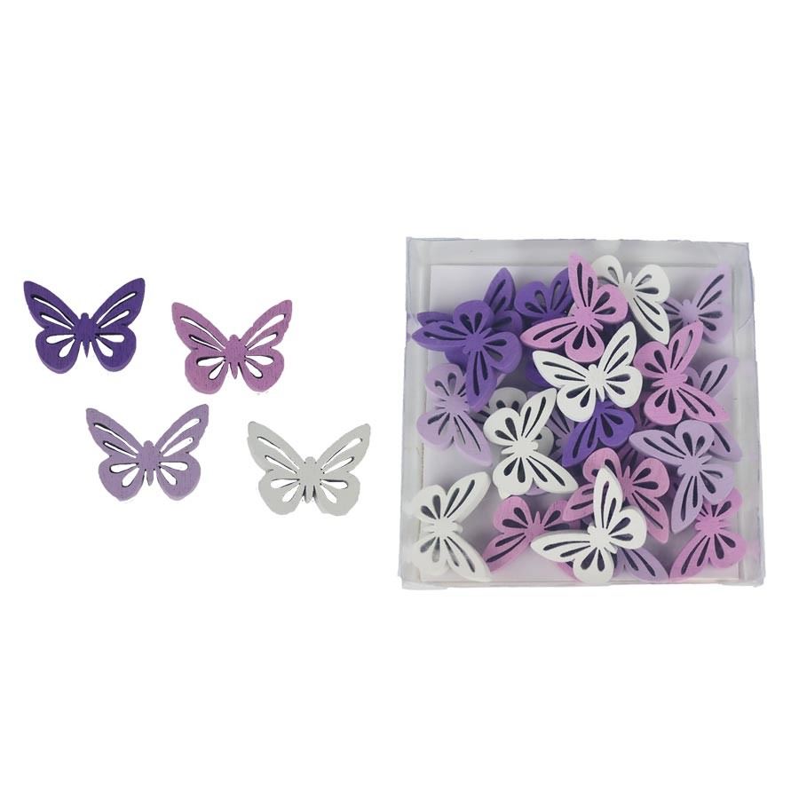 Dekoratívni motýli, 24 ks D5228