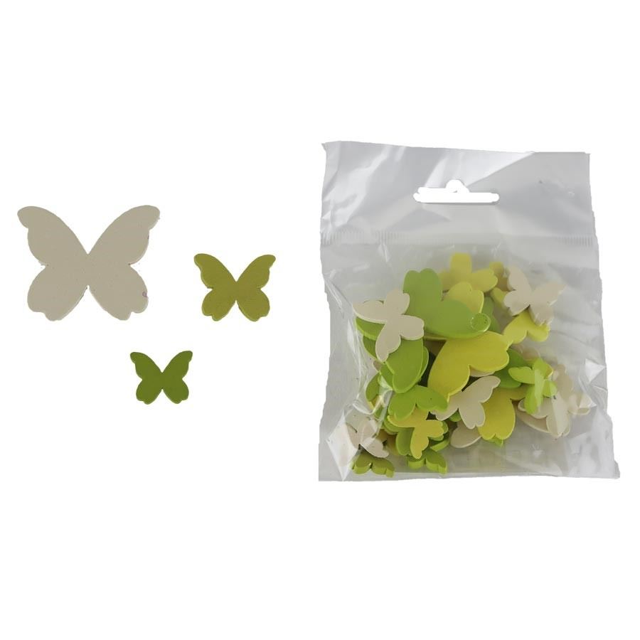 Dekorácia motýľ, 24 ks D6034