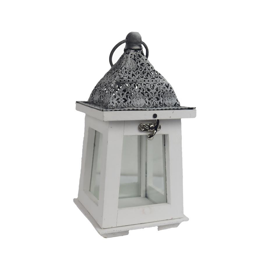 Drevený lampáš D6042