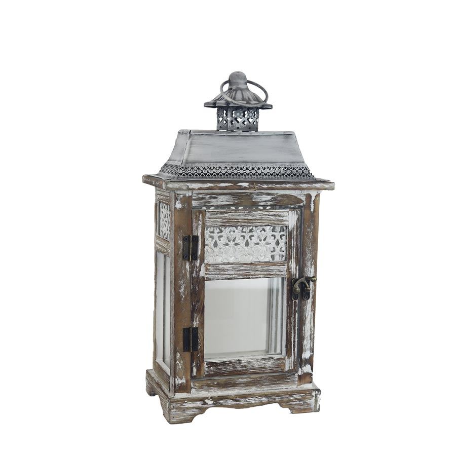 Drevený lampáš malý D6044/M