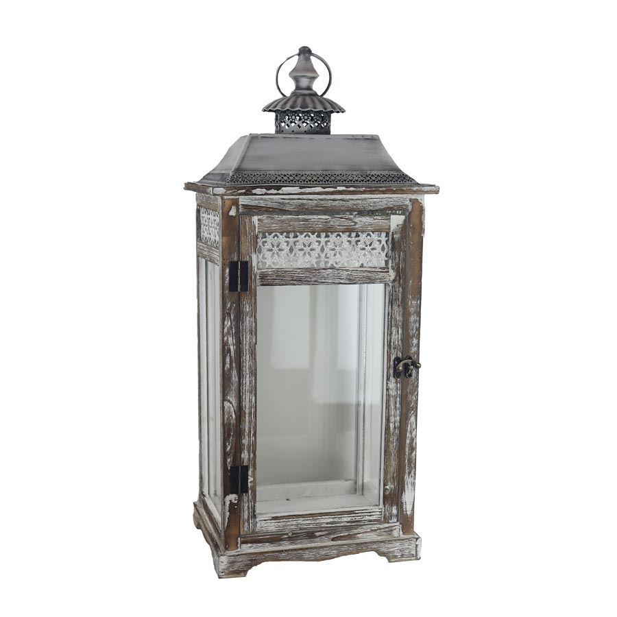 Drevený lampáš stredni D6044/S