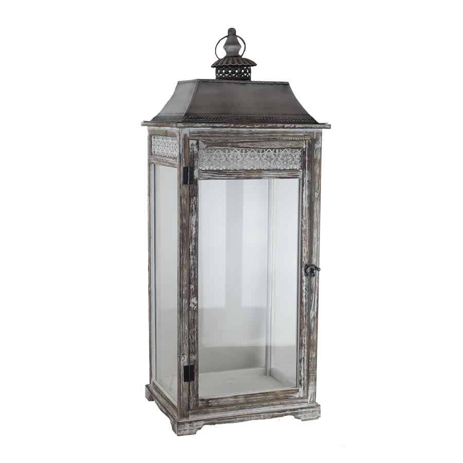 Drevený lampáš veľký D6044/V