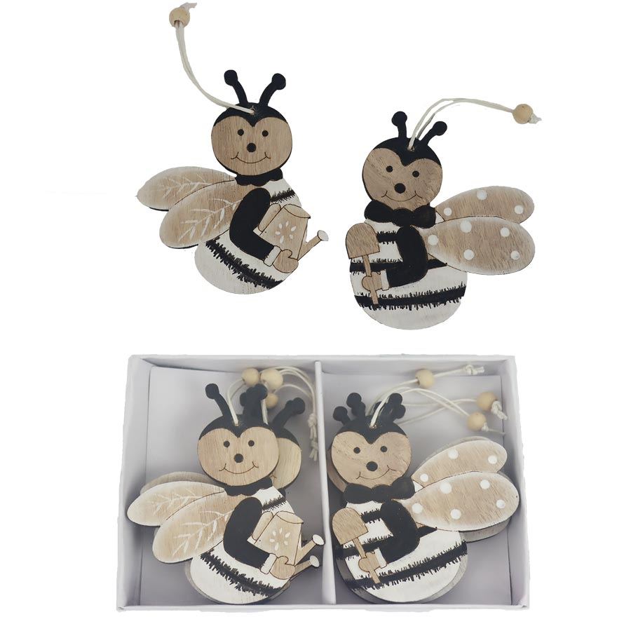 Dekoratívna včela, 6 ks D6053