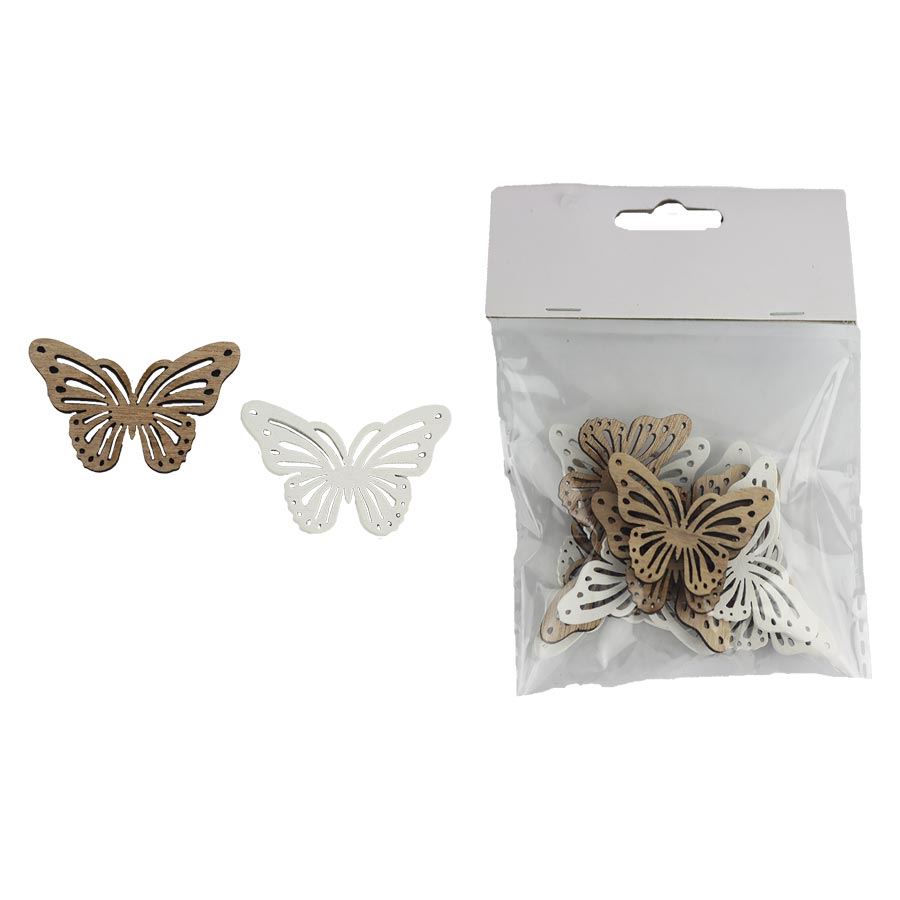 Dekorácia motýľ, 12 ks D6126