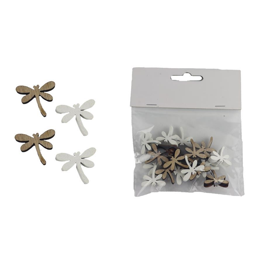 Dekorácia vážka, 24 ks D6133