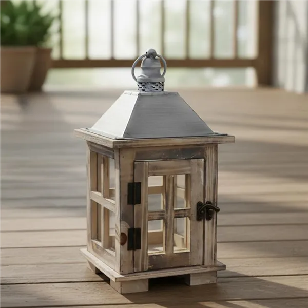 Drevený lampáš D6490/M