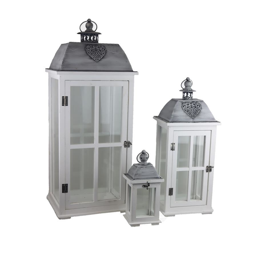 Drevený lampáš S/3 D6494