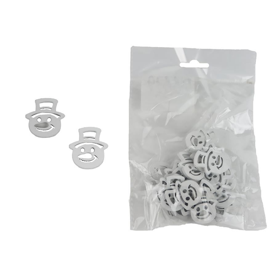 Dekorácia snehuliak, 25 ks D6619