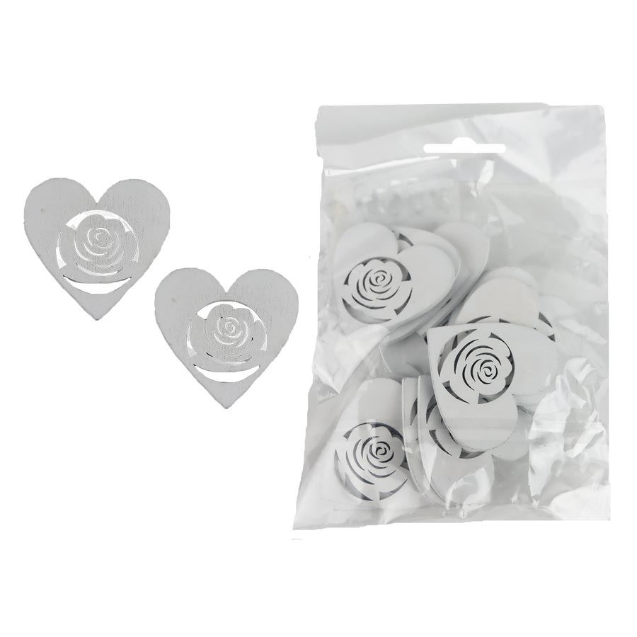 Dekorácia srdce, 20 ks D6639