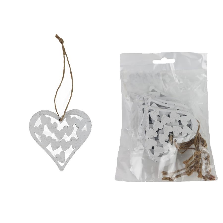 Srdce na zavesenie, 10 ks D6647