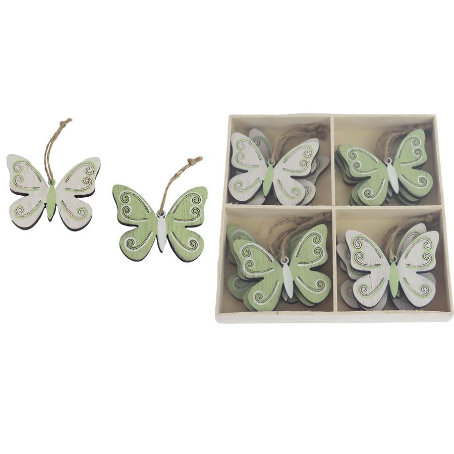 Motýľ na zavesenie, 12 ks D6704