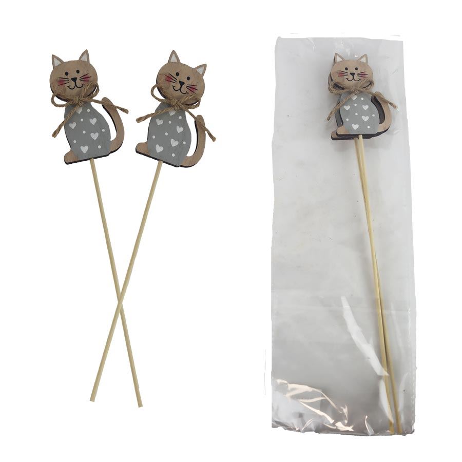 Mačka zápich 2 ks D6776