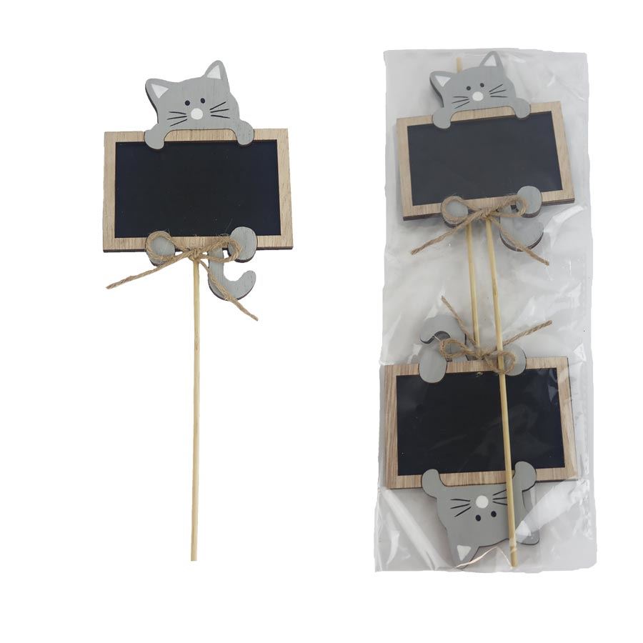 Tabuľka s mačkou zápich D6782