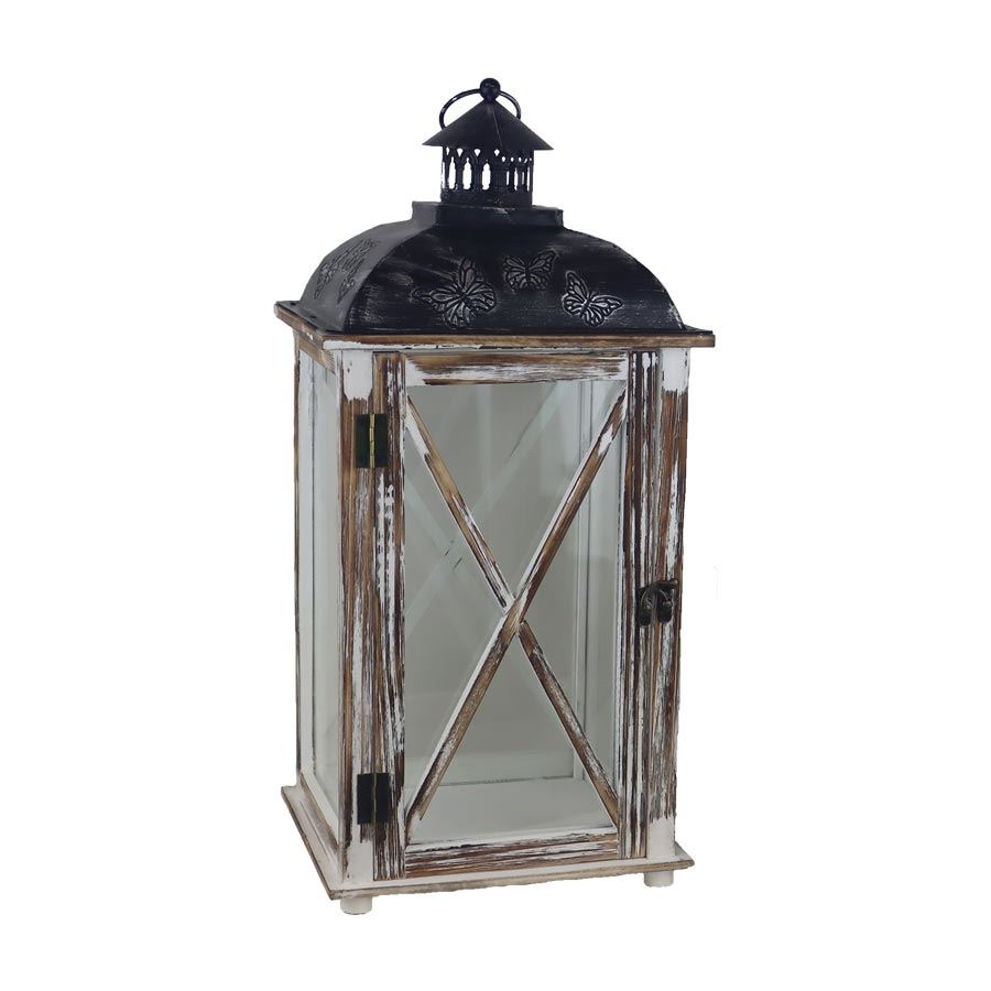 Drevený lampáš D7087/B