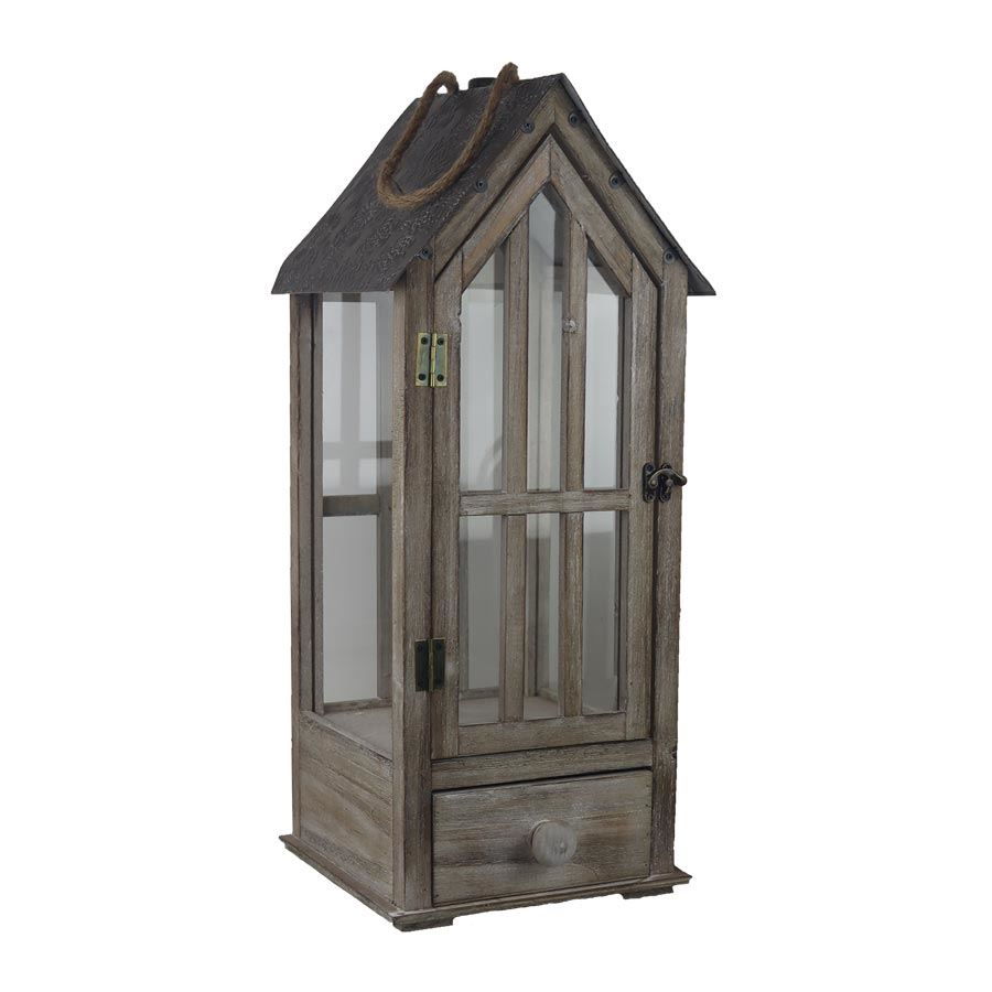 Drevený lampáš D7090/B