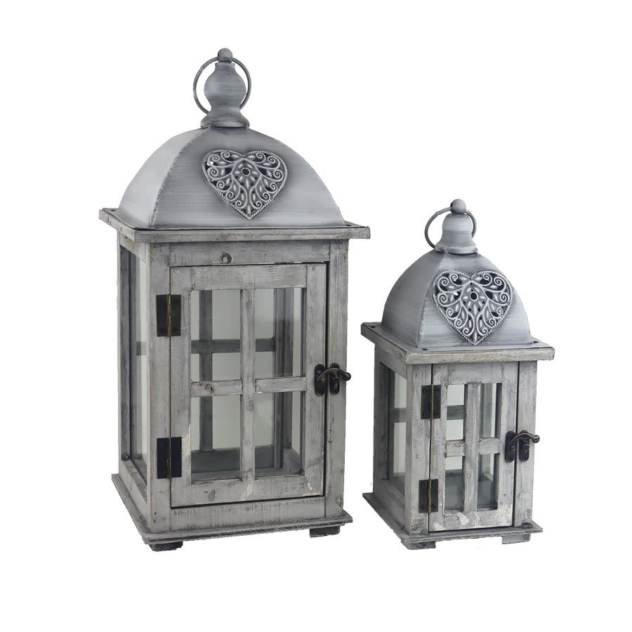 Drevený lampáš, S/2 D7098