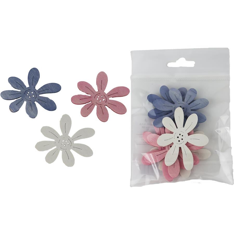 Dekorácia kvet, 6 ks D7111