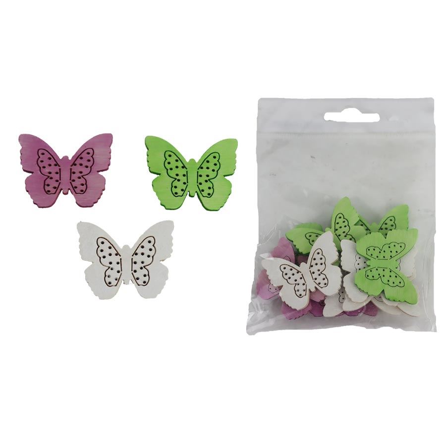 Dekorácia motýľ, 12 ks D7115