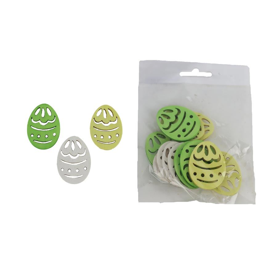 Dekorácia vajíčko, 12 ks D7118