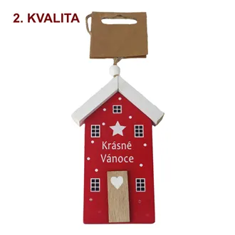 Domček na zavesenie TEXT 2. akosť D7188-08B2