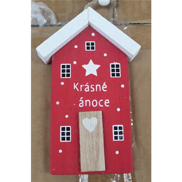 Domček na zavesenie TEXT 2. akosť D7188-08B2