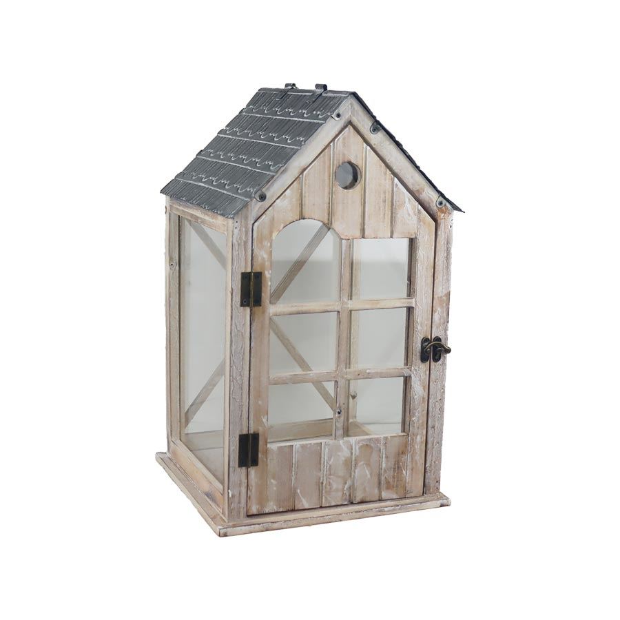 Drevený lampáš D7208/B