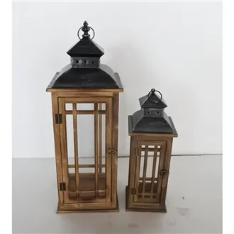 Drevený lampáš D7214/A