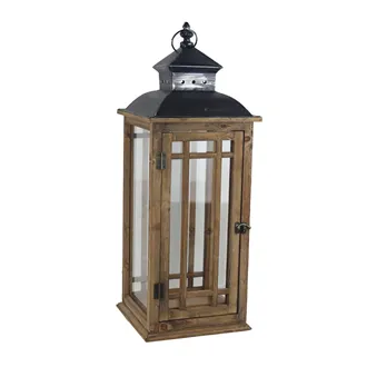 Drevený lampáš D7214/B