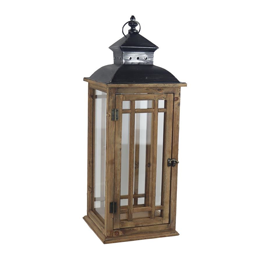 Drevený lampáš D7214/B