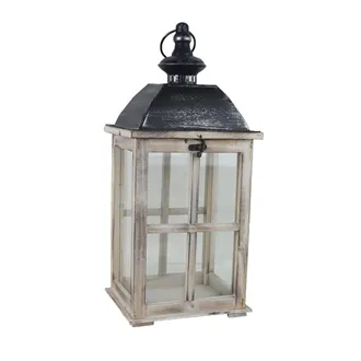 Drevený lampáš D7216/B