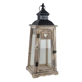 Drevený lampáš D7217/B