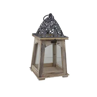 Drevený lampáš D7221