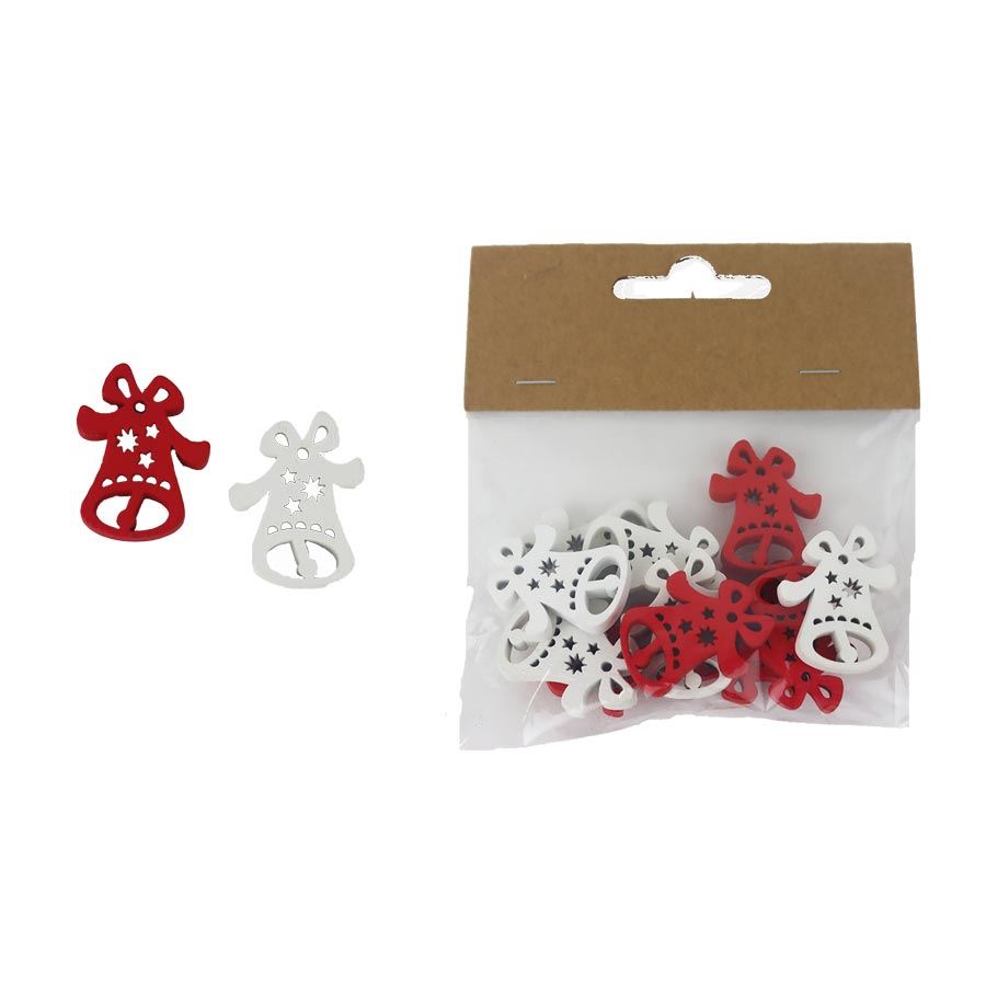 Dekorácia zvonček, 12 ks D7232