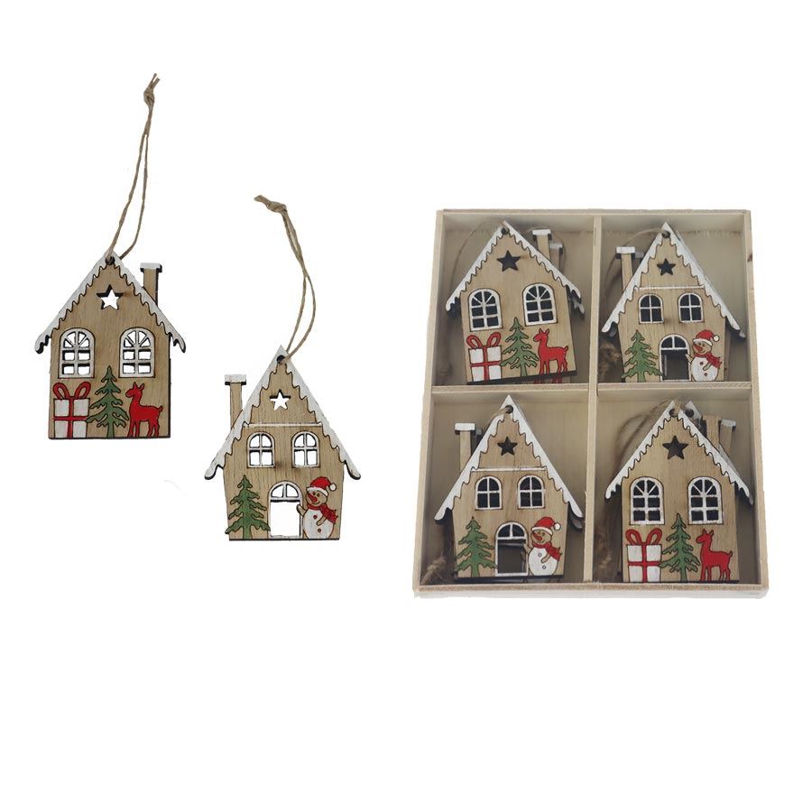 Domček na zavesenie, 8 ks D7235