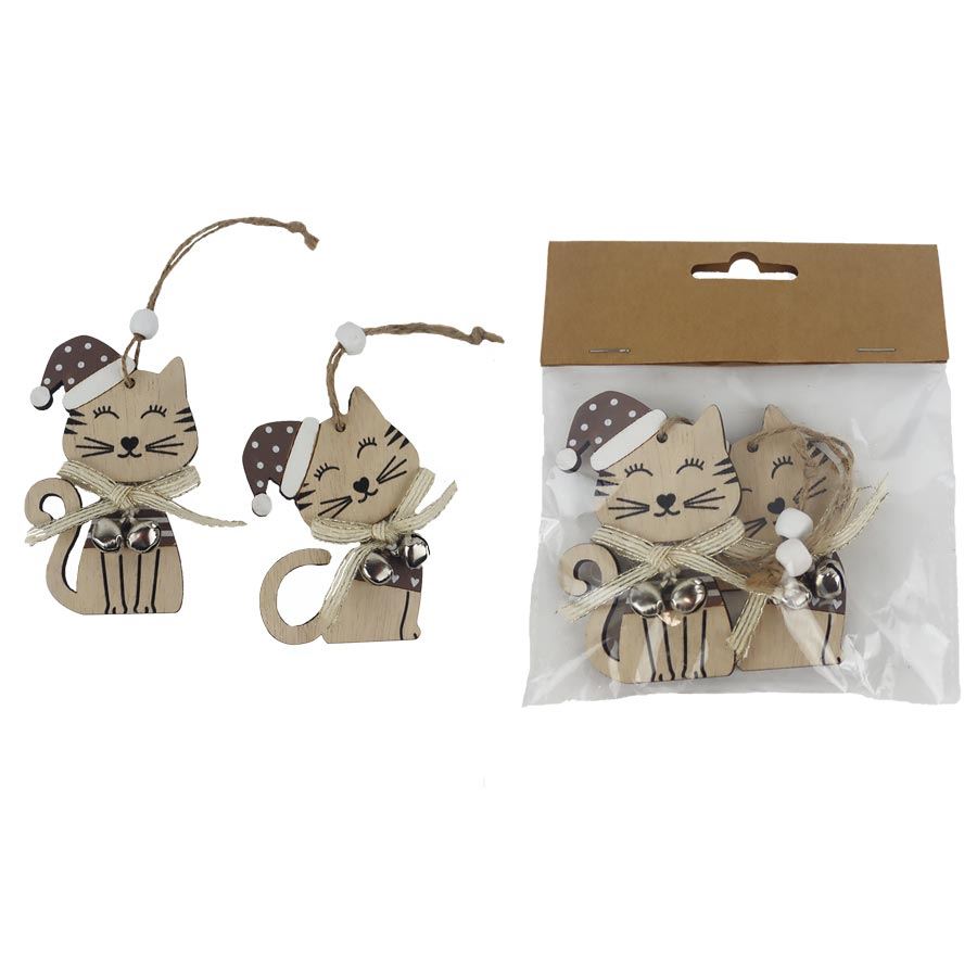 Mačka na zavesenie, 2 ks D7345