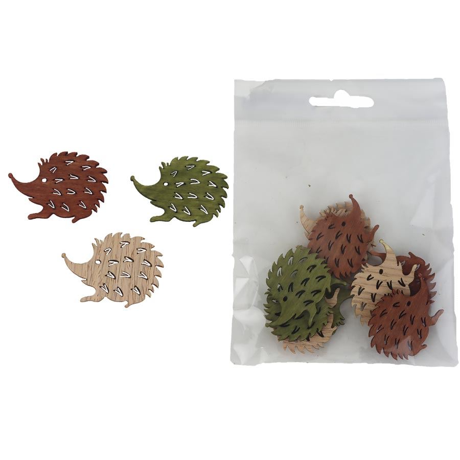 Dekoračný ježko, 10 ks D7437