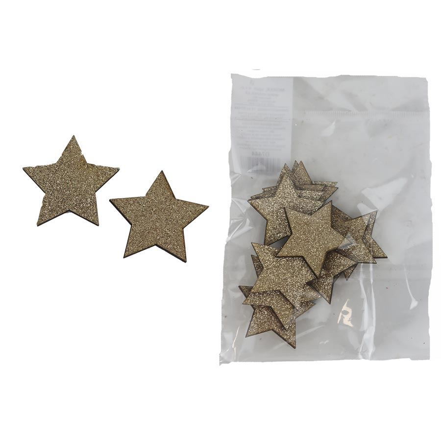 Dekoračná hviezda, 12 ks D7444