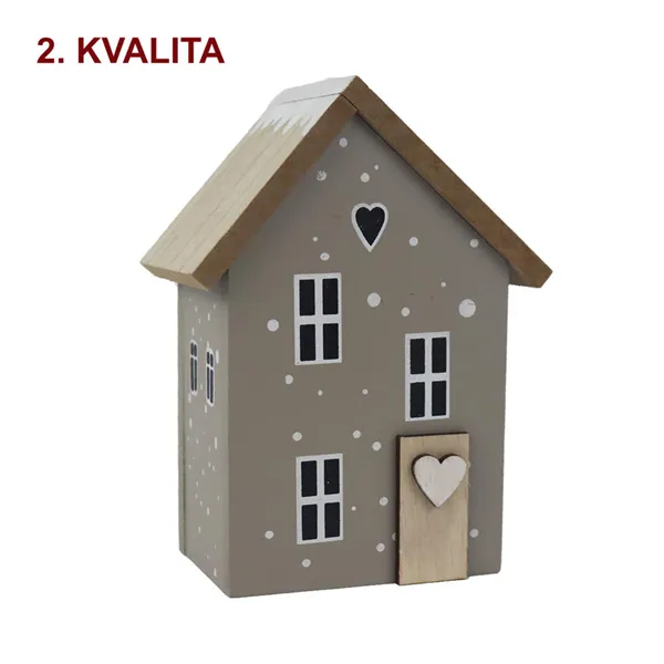 Dekorácia domček 2. akosť D7447-21B