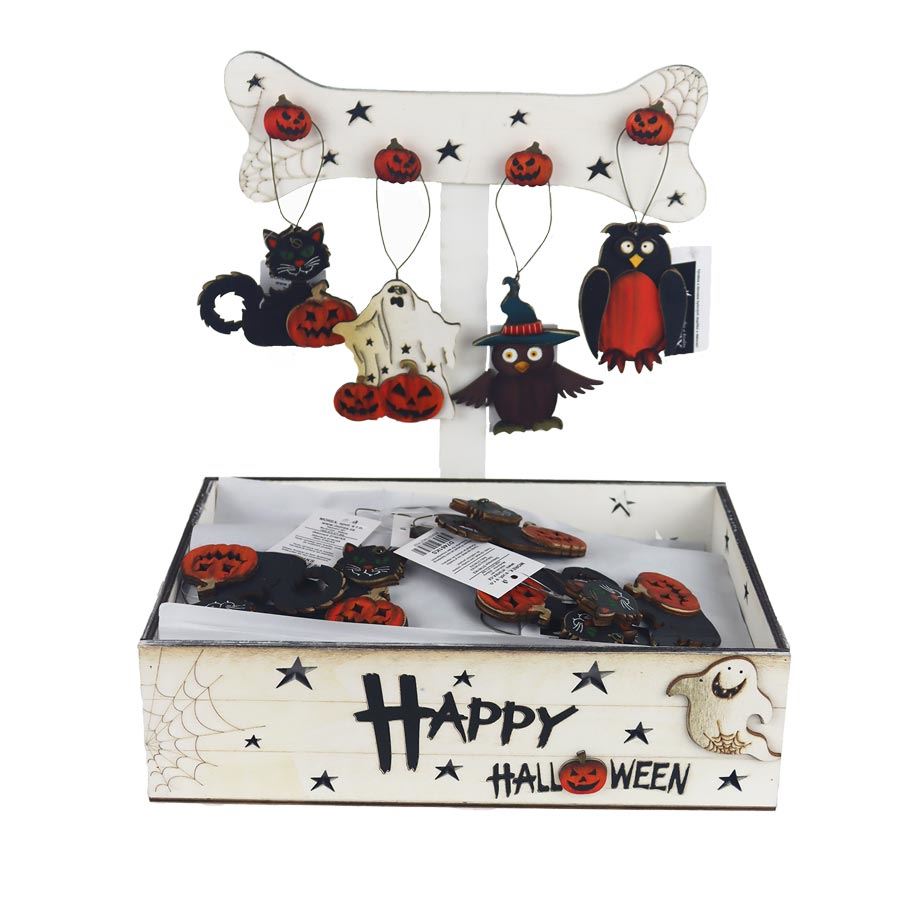 Box halloweenskych dekorácií, 72 ks D7461